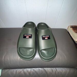 Polo by Ralph Lauren Green Slide Sandals